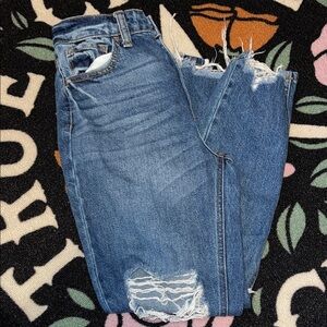 Bridge By Gly Distressed Blue Women's Jeans size 4